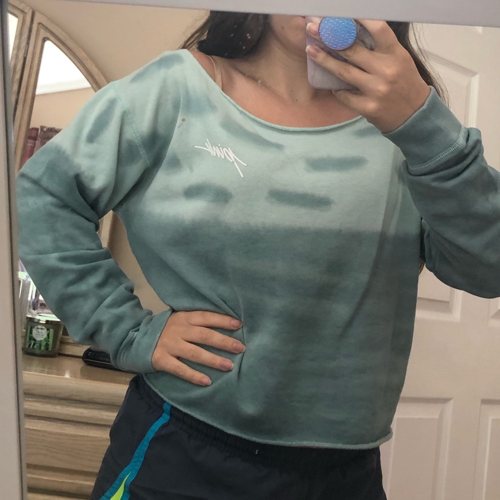 PINK Ombre Strappy Back Pullover - Picture 2 of 8